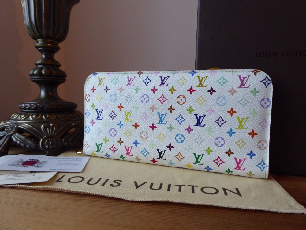 Louis Vuitton Insolite Wallet Clutch in Multicolore Blanc & Citron Yellow -  SOLD