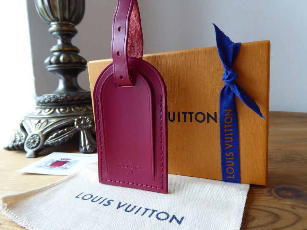 Louis Vuitton Luggage Tag in Fuchsia Smooth Calfskin Leather - SOLD