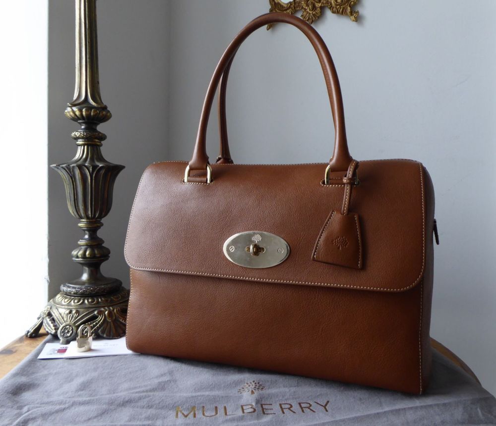 Mulberry Del Rey in Oak Natural Vegetable Tanned Leather (Larger Sized)