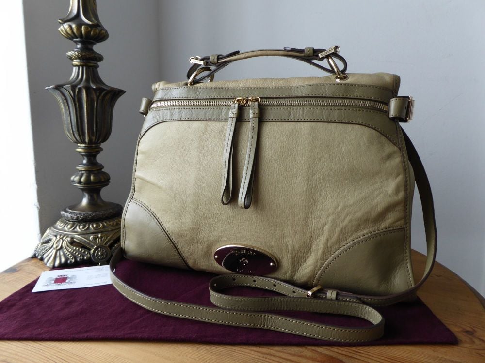 Mulberry Taylor Satchel in Summer Khaki Soft Matte Leather - SOLD
