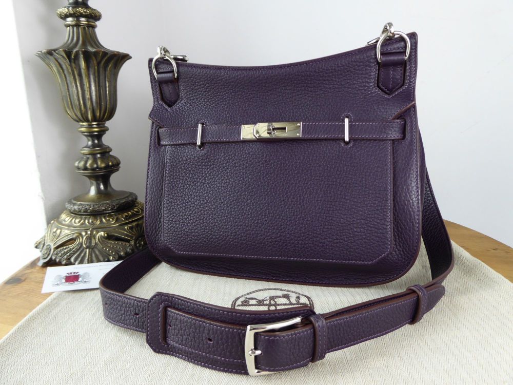 Hermés Jypsière 28 in Raisin Taurillon Clemence Leather with Palladium Hardware - SOLD