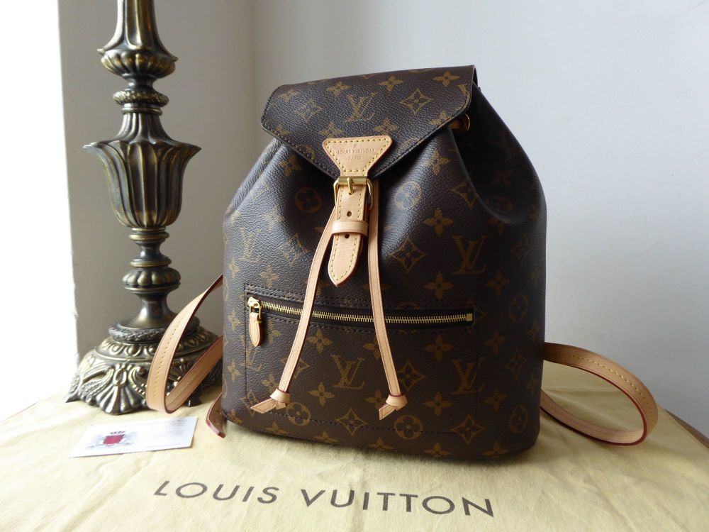 Louis Vuitton Mini Montsouris Backpack Brown Canvas Leather Monogram