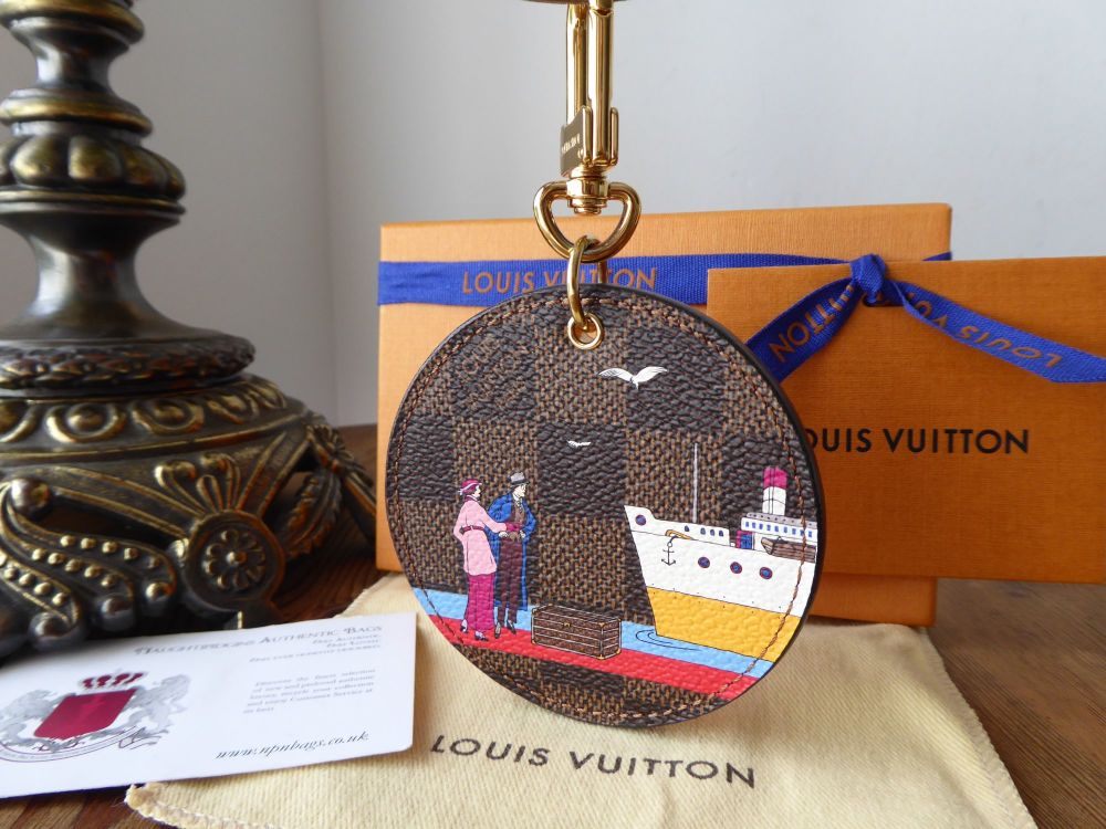Louis Vuitton Limited Edition Transatlantic Animation Print Monogram Keyrin