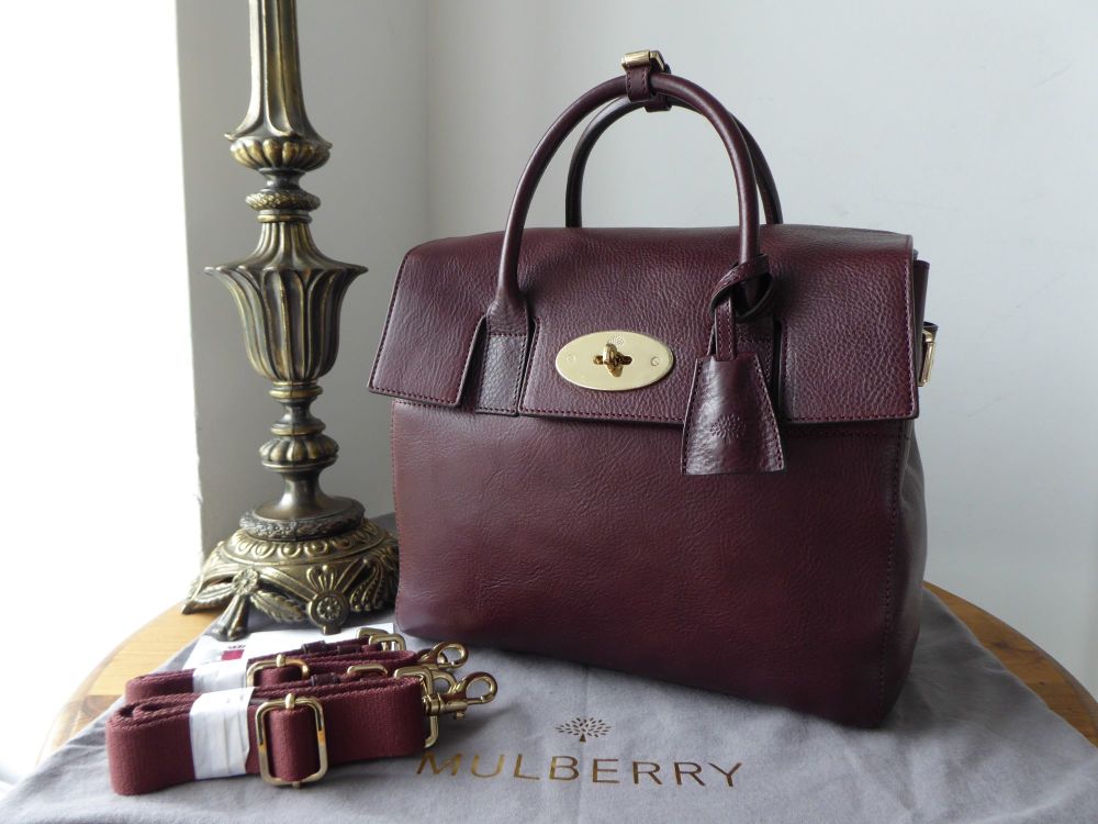 Mulberry Cara Delevingne Backpack in Oxblood Natural Vegetable Tanned Leath