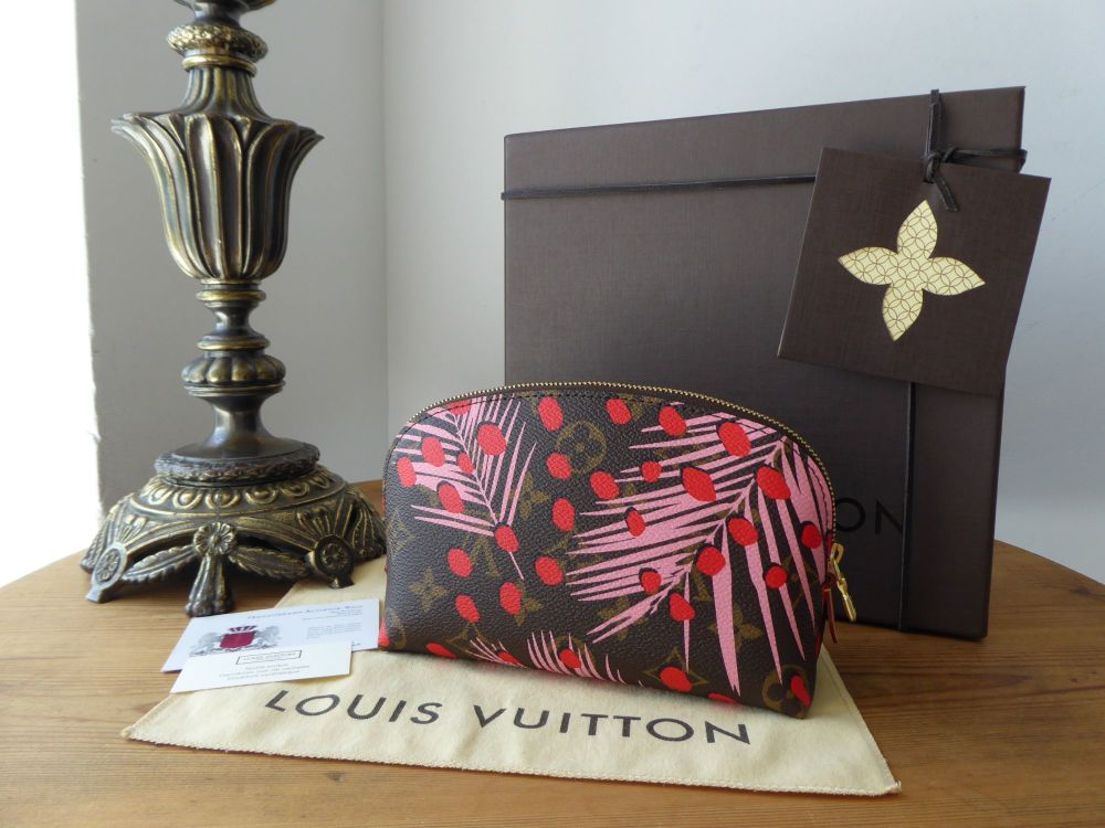 Pre-Owned Louis Vuitton Monogram Jungle Dots Cosmetic Pouch/Pochette -  Pristine Condition 