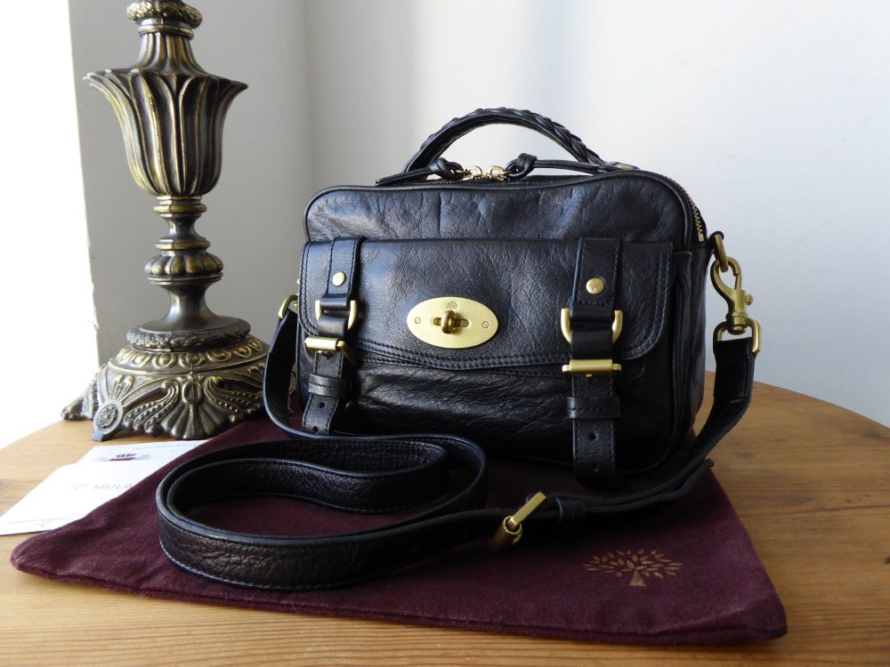 Mulberry Alexa Postmans Lock Camera Bag in Black Buffalo Leather - SOLD