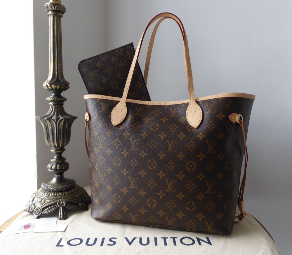 Louis Vuitton Neverfull MM in Monogram Beige As New