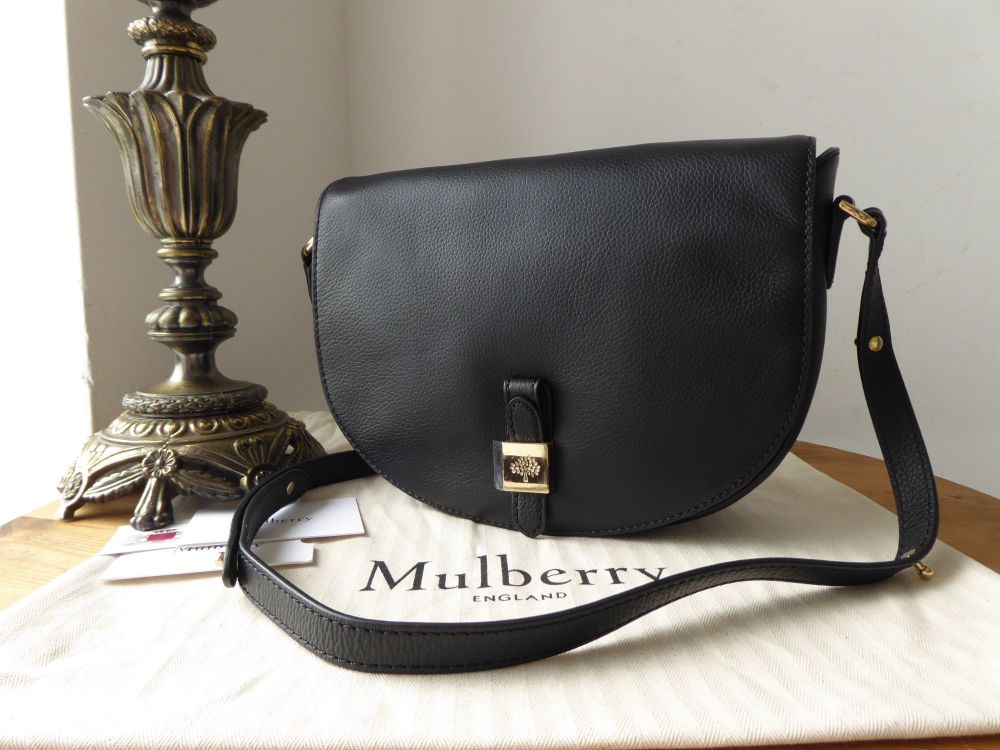 Mulberry Tessie Satchel in Black Classic Grain Leather - SOLD