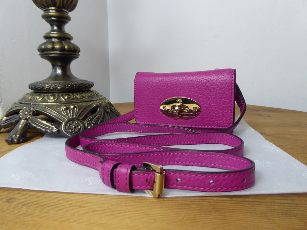 Mulberry Bayswater Mini Micro Messenger in Hot Fuchsia Spongy Pebbled Leather -SOLD