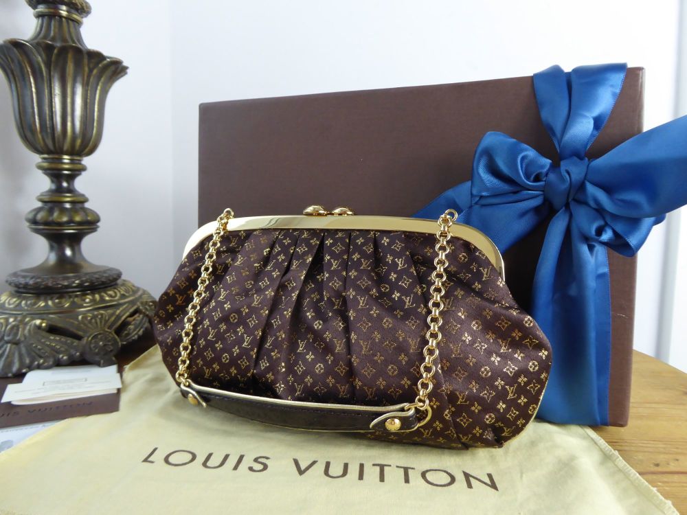 Louis Vuitton Limited Edition Aumoniere in Ebene Monogram Satin -SOLD