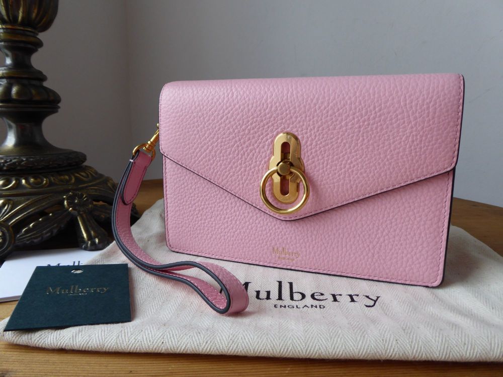 Mulberry Amberley iPhone Wristlet Clutch in Pink Sorbet Classic Grain - SOLD