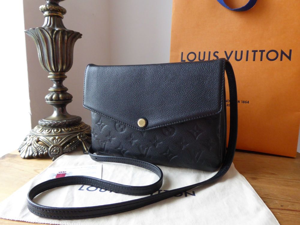 Louis Vuitton Twice Shoulder Pochette in Noir Empreinte 