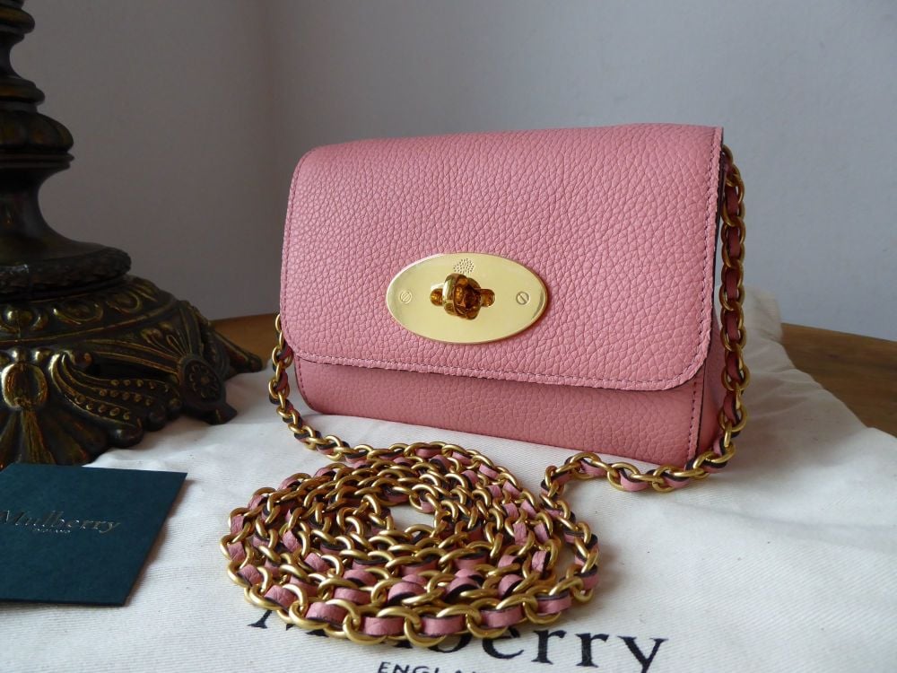Mulberry Mini Lily in Macaroon Pink Small Classic Grain  - New*