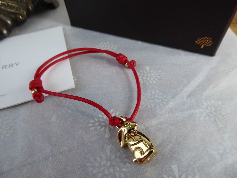 Mulberry Bunny Friendship Bracelet with Red - New