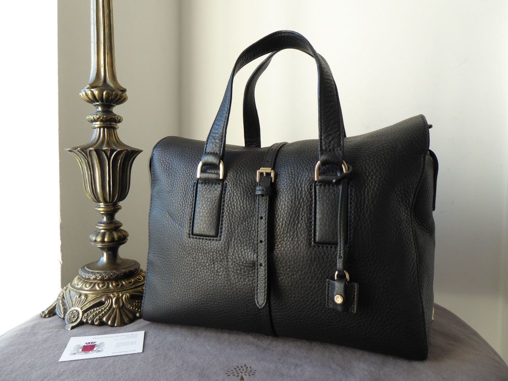 Mulberry Large Roxette in Black Calfskin