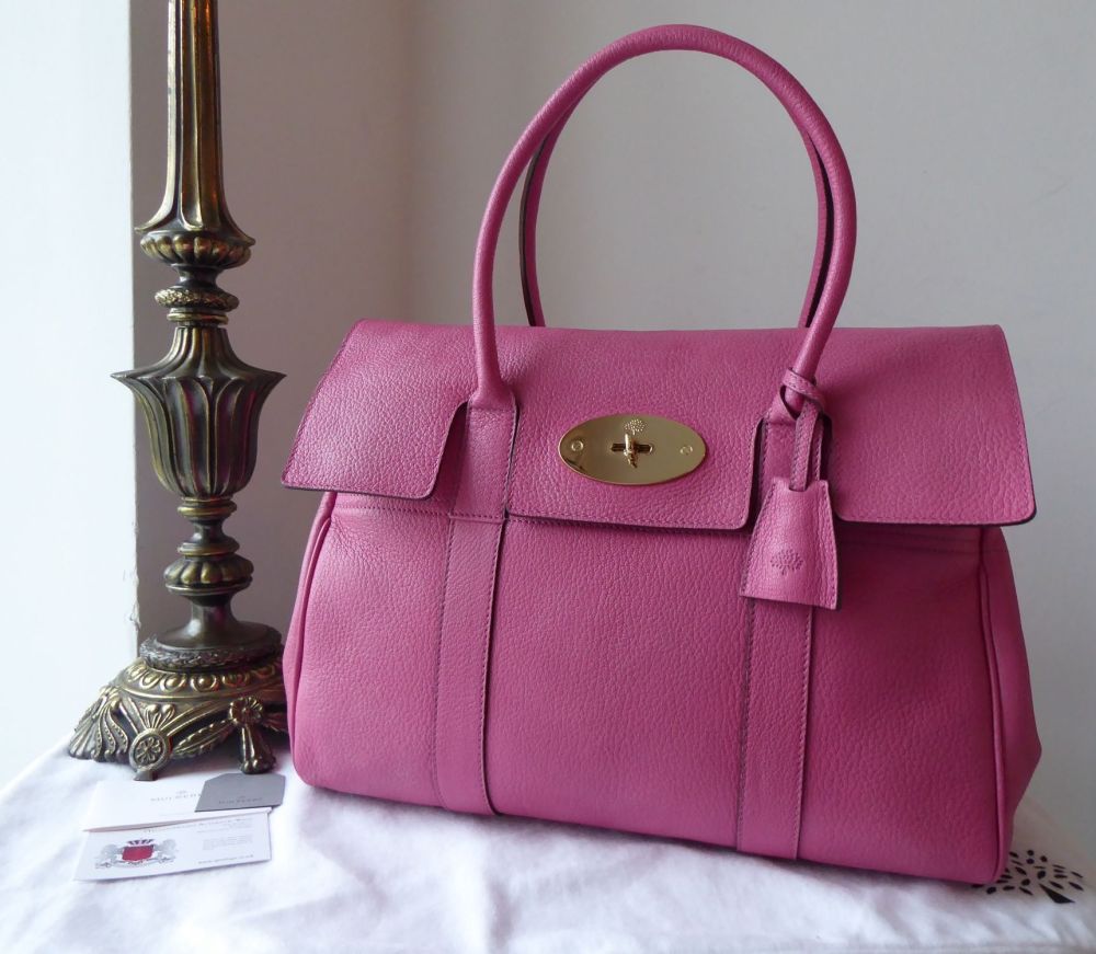 Mulberry Classic Heritage Bayswater in Raspberry Glossy Goat