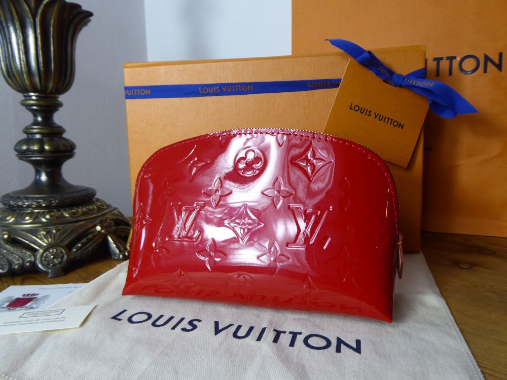 Louis Vuitton Cosmetic Pouch in Cherry Vernis - New* - SOLD