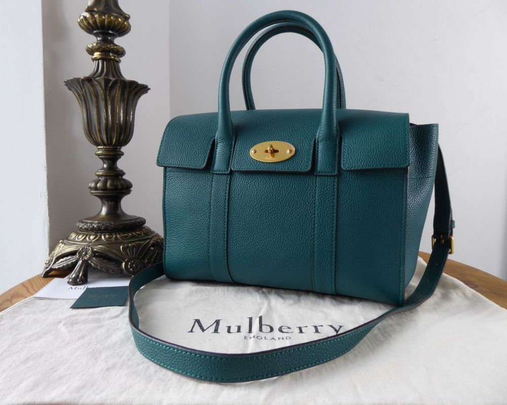 Mulberry Small Bayswater Satchel in Ocean Green Small Classic Grain - SOLD