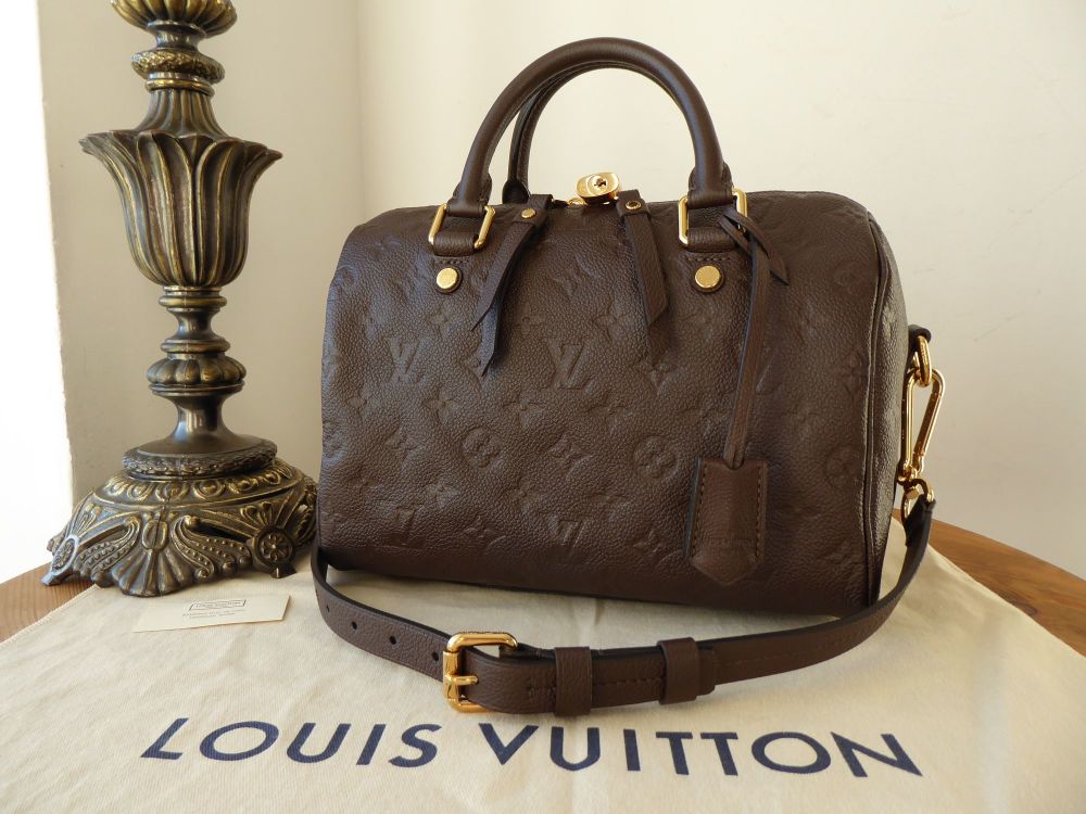 Louis Vuitton Speedy Bandoulière 25 in Terre Brown Monogram Empreinte - SOLD
