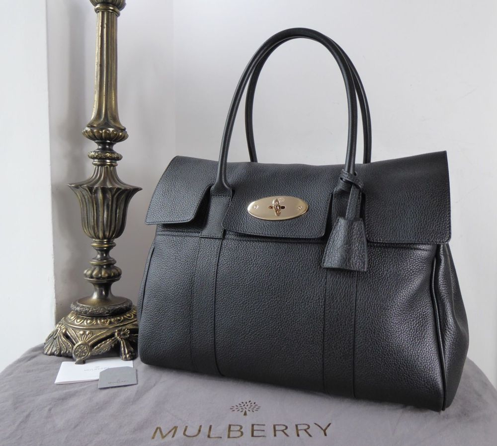 Mulberry Classic Bayswater in Black Classic Grain Leather - SOLD