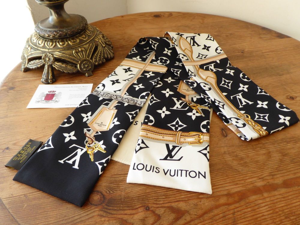 Louis Vuitton Monogram Noir Confidential Silk Bandeau - SOLD