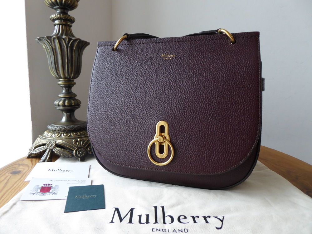 Mulberry Amberley Satchel in Oxblood Grain Vegetable Tanned Leather 