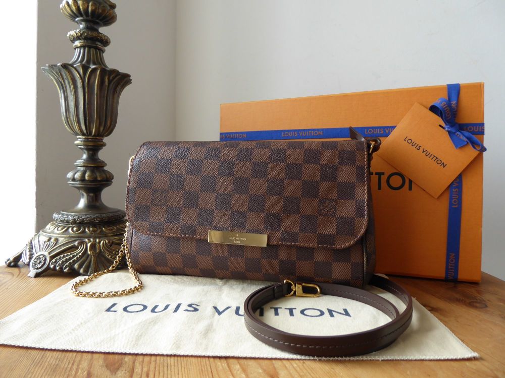 NTWRK - PRELOVED DISCONTINUED Louis Vuitton Favorite MM Damier Ebene Bag