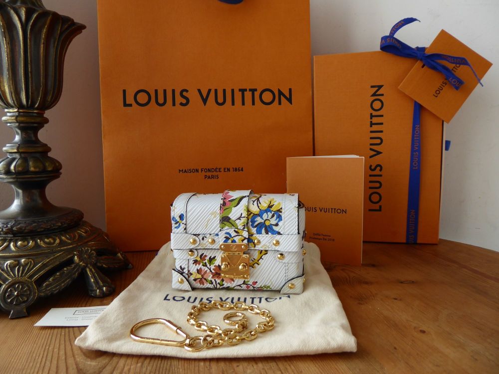 Louis Vuitton Romantic Blossom Essential Trunk in White Multicolor Epi Leat