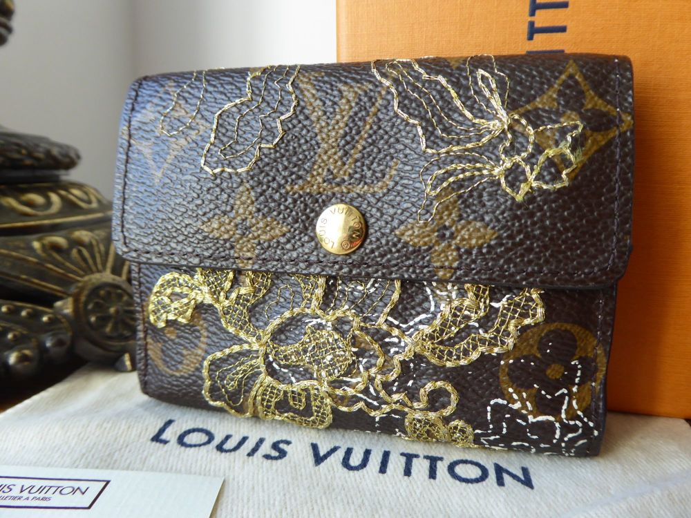 Louis Vuitton Limited Edition Lace Dentelle Ludlow Card Coin Purse - SOLD
