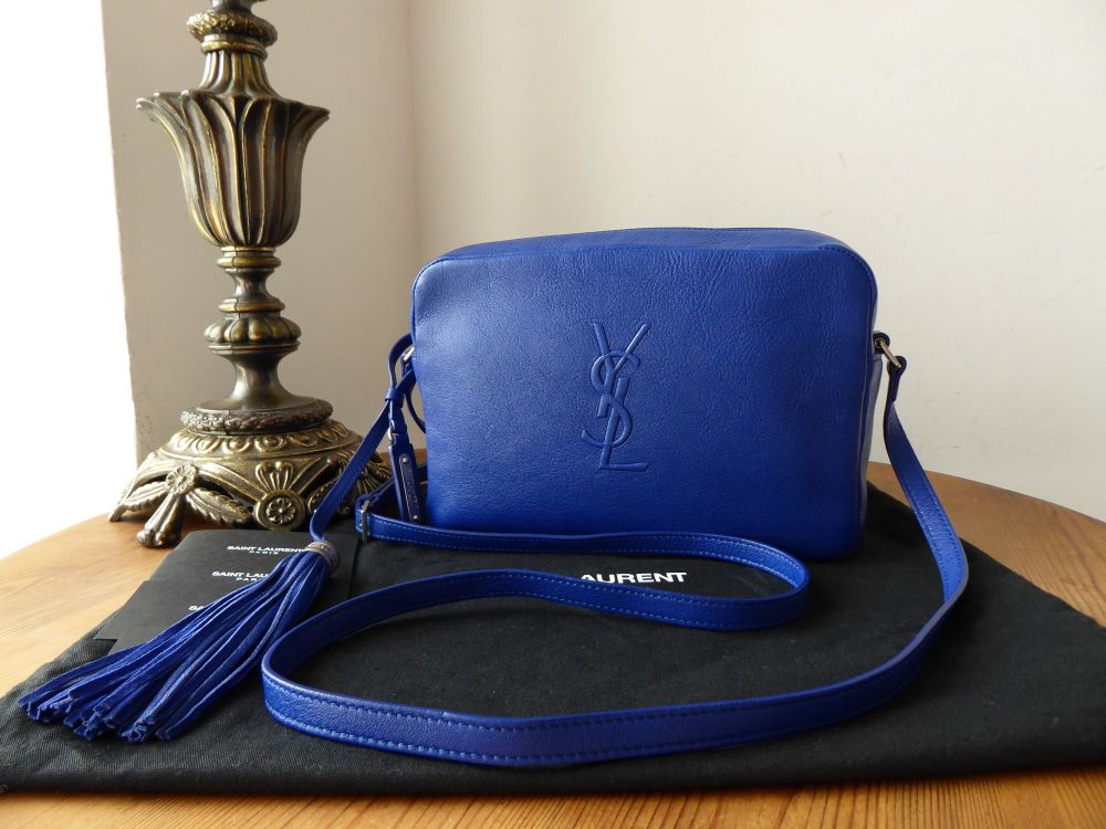 Saint Laurent Lou Leather Camera Bag - Blue