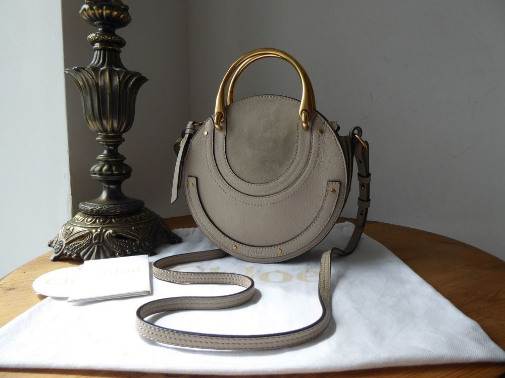 Chloé Small Pixie in Pastel Grey Goatskin and Suede - SOLD
