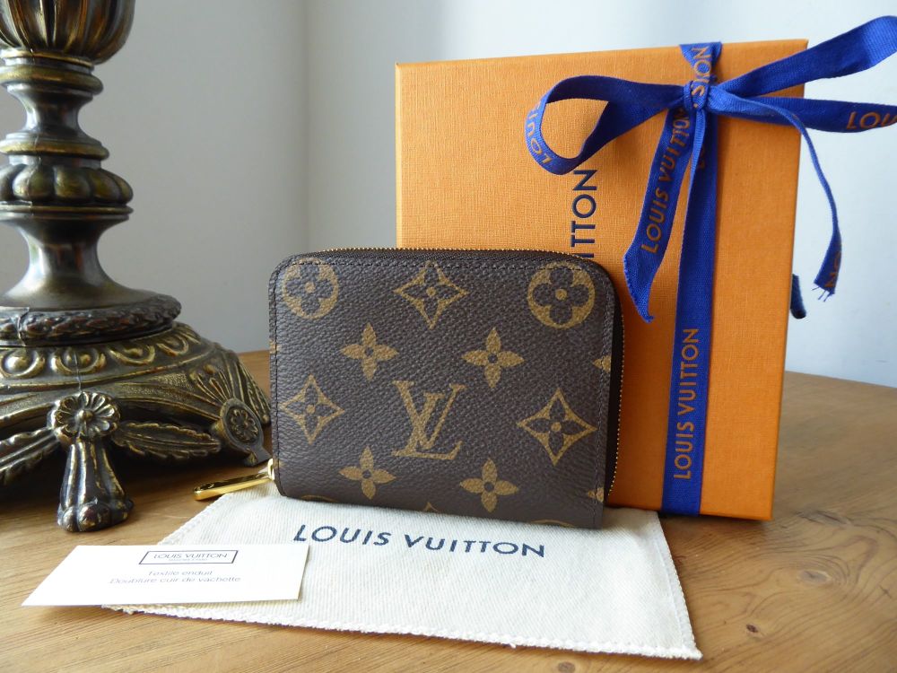 Louis Vuitton Zippy Compact Coin Card Purse Wallet in Monogram