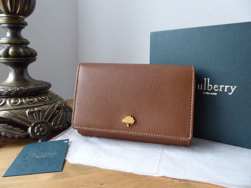Mulberry Tree French Purse Wallet in Oak Small Classic Grain - New - SOLD
