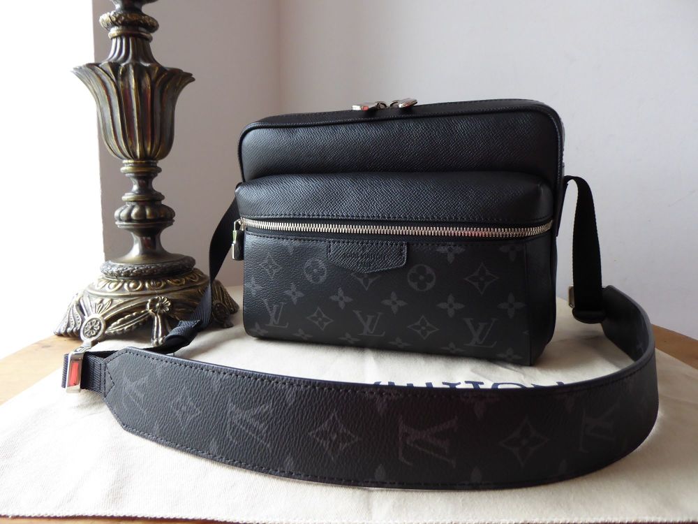 taiga leather messenger bag