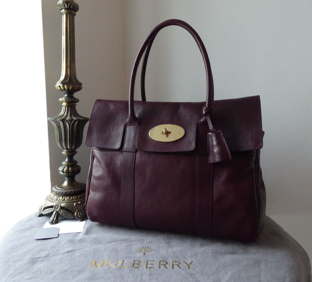 Mulberry Classic Heritage Bayswater in Oxblood Coloured Vegetable Tanned Leather - SOLD