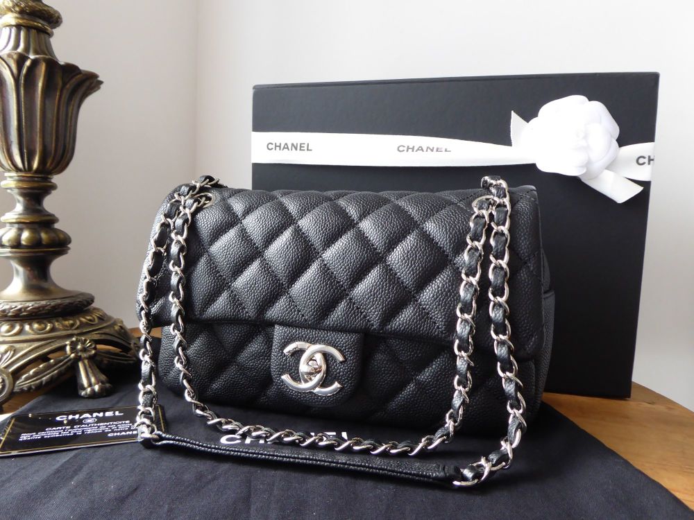 Chanel Casual Journey Easy Flap in Black Matte Caviar with Shiny Silver Hardware - SOLD