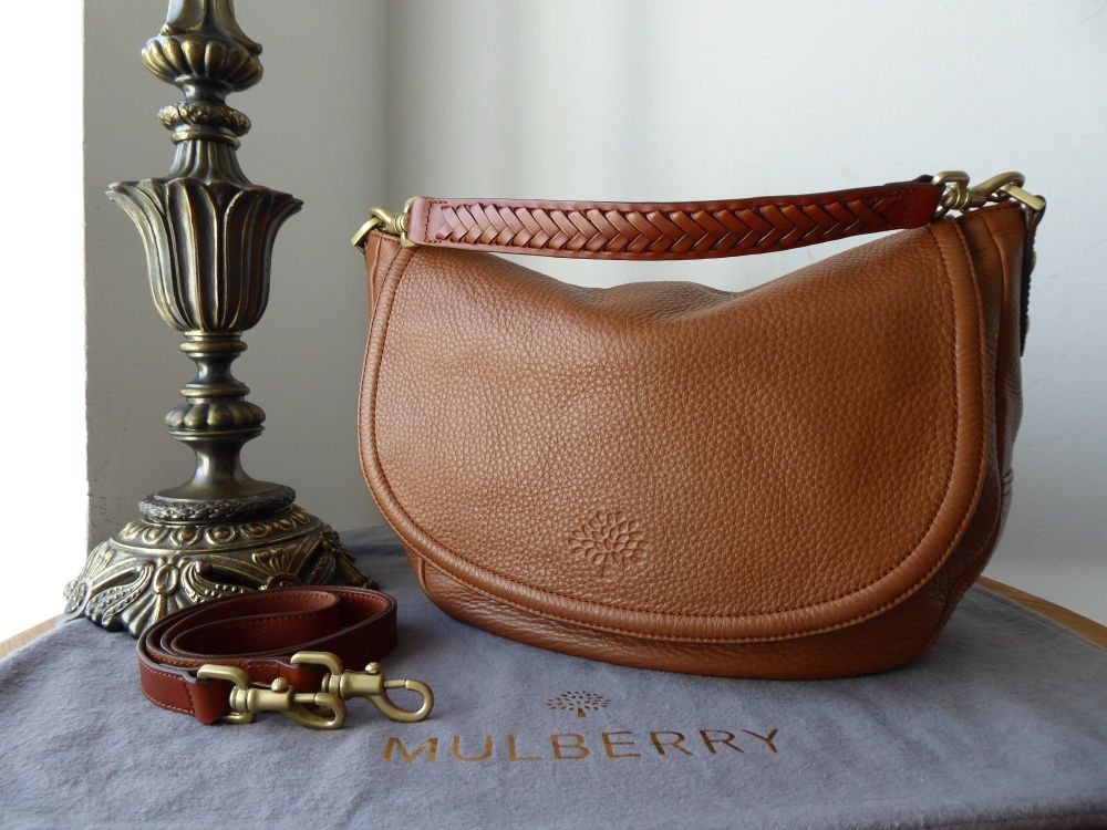 Mulberry Effie Satchel in Oak Spongy Pebbled Leather 
