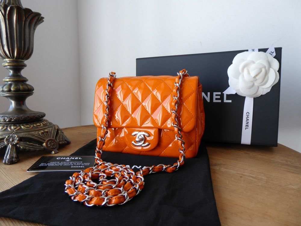Chanel Iridescent Rectangular Mini Flap Bag - Orange Shoulder Bags,  Handbags - CHA969597