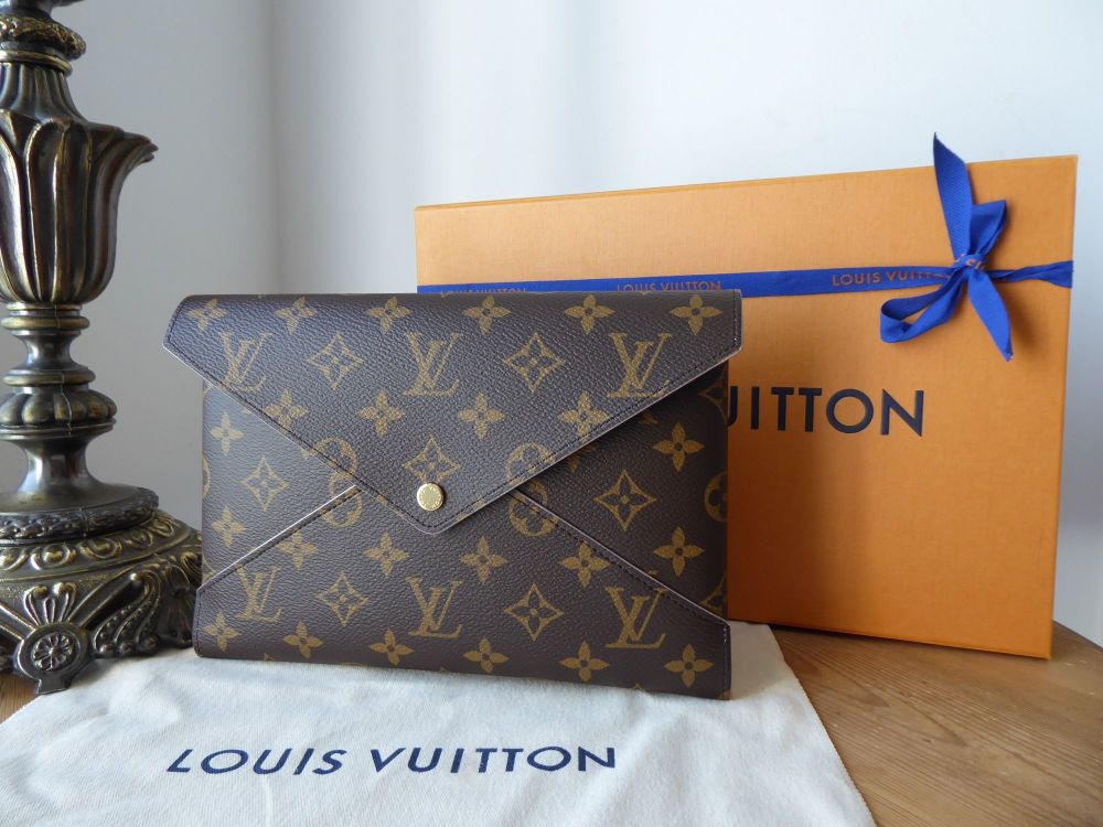 Louis Vuitton Single Large Size Pochette Kiriami Pouch in Monogram & Ballerine Pink  - SOLD
