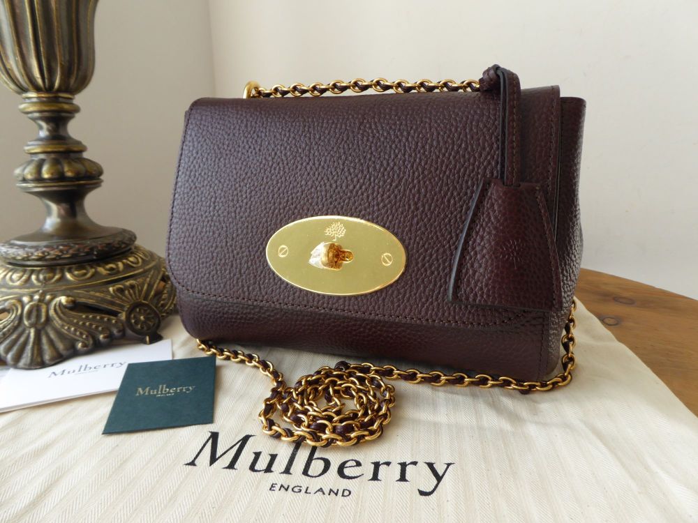 Mulberry Regular Lily in Oxblood Grained Vegetable Tanned Leather - New*