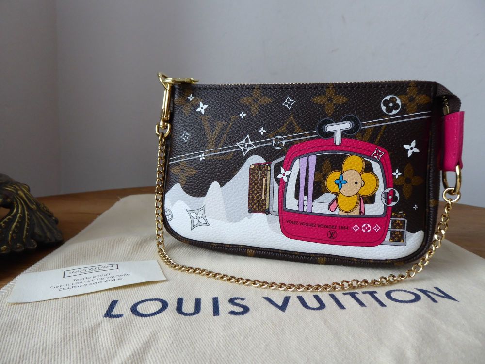 Louis Vuitton Mini Pochette Accessoires Limited Edition Vivienne Courcheval 2019 Christmas ...
