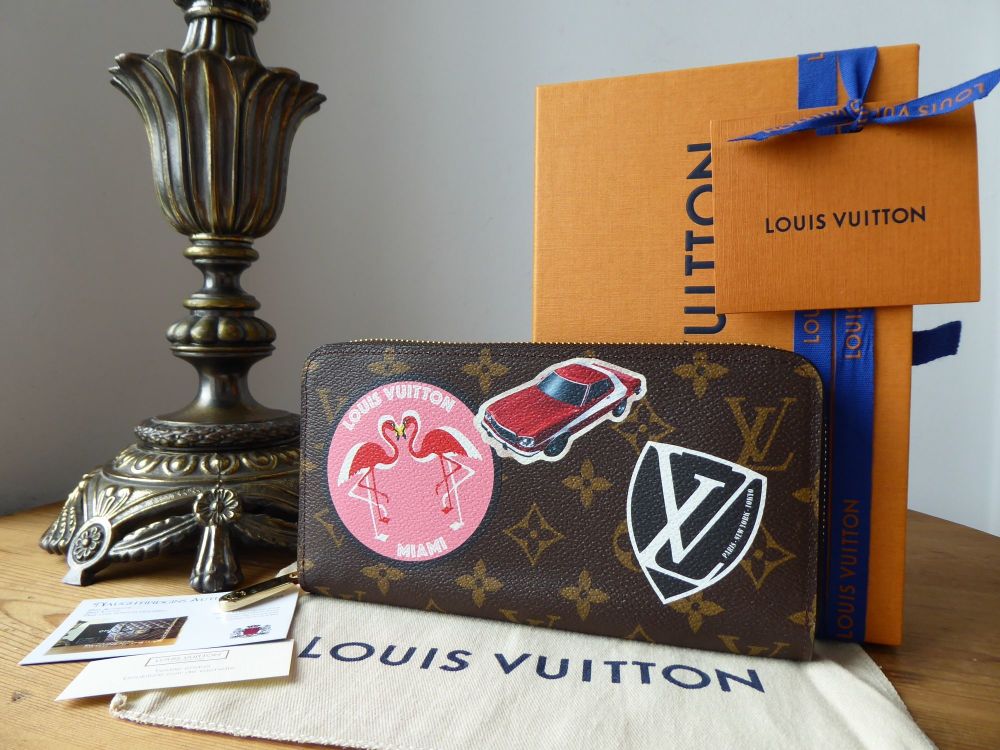 Louis Vuitton Limited Edition Monogram World Tour Zippy Continental Zippy  Purse - SOLD