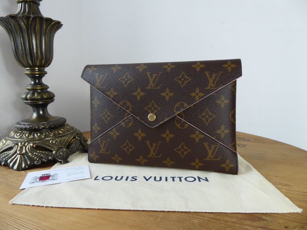 Louis Vuitton Single Large Size Pochette Kiriami Pouch in Monogram & Baller