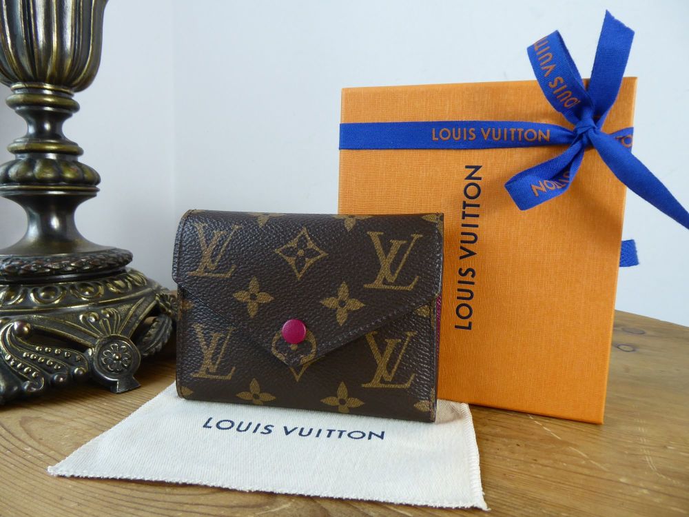 Louis Vuitton Victorine Compact Purse Wallet in Monogram Fuchshia