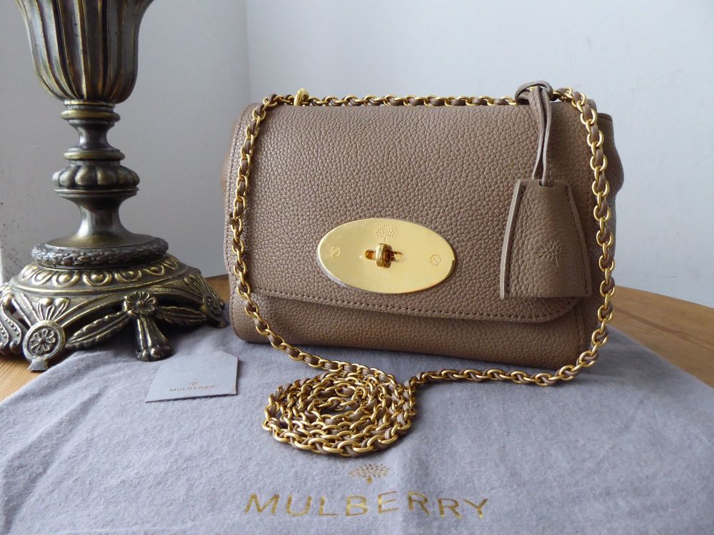 Mulberry Regular Lily in Dark Beige Small Classic Grain Leather - SOLD
