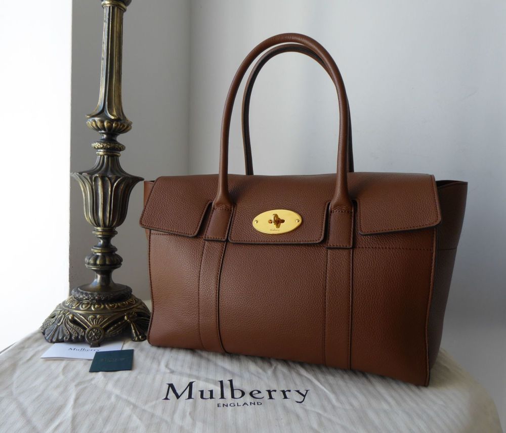 Mulberry New Style Bayswater in Oak Small Classic Grain Leather 