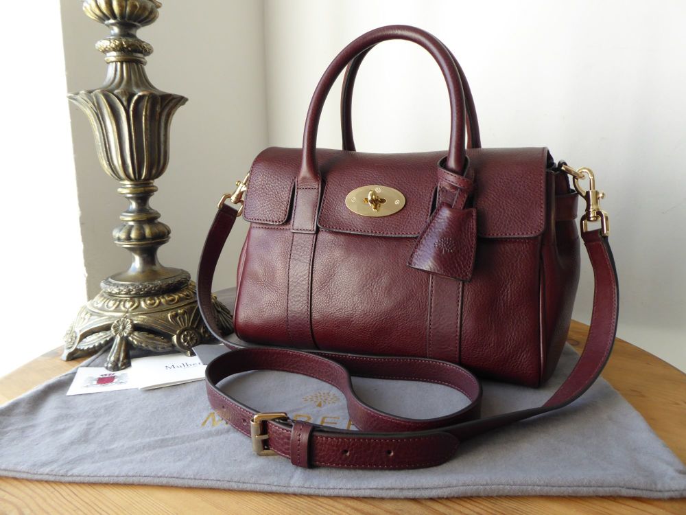 Mulberry Classic Heritage Small Bayswater Satchel in Oxblood Natural Vegetable Tanned Leather - SOLD