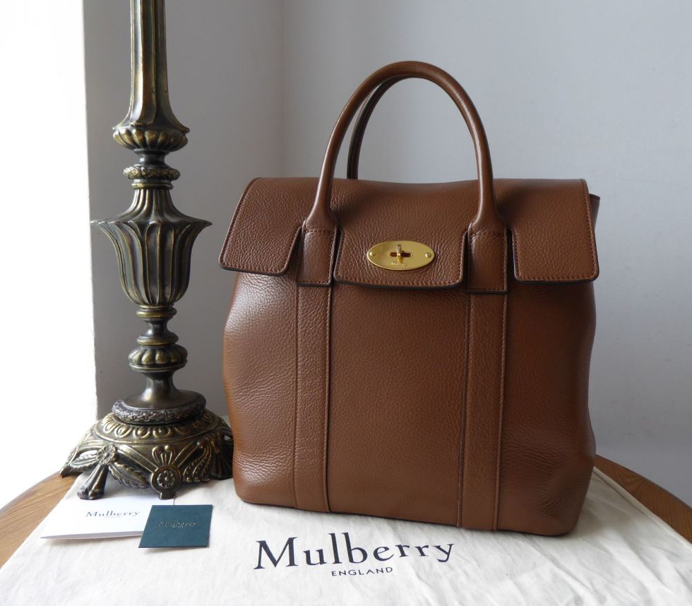 Mulberry Bayswater Backpack in Oak Small Classic Grain with Brass Hardware - SOLD