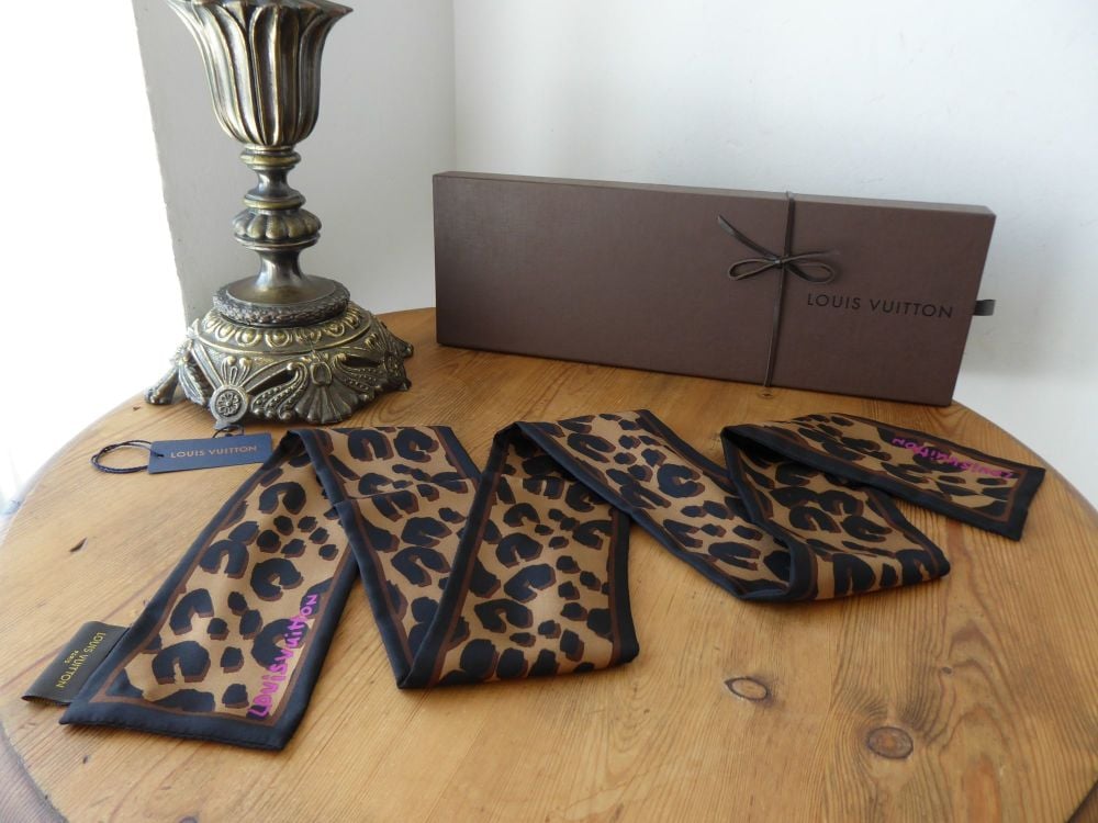 Louis Vuitton Stephen Sprouse Leopard Print Silk Bandeau Scarf