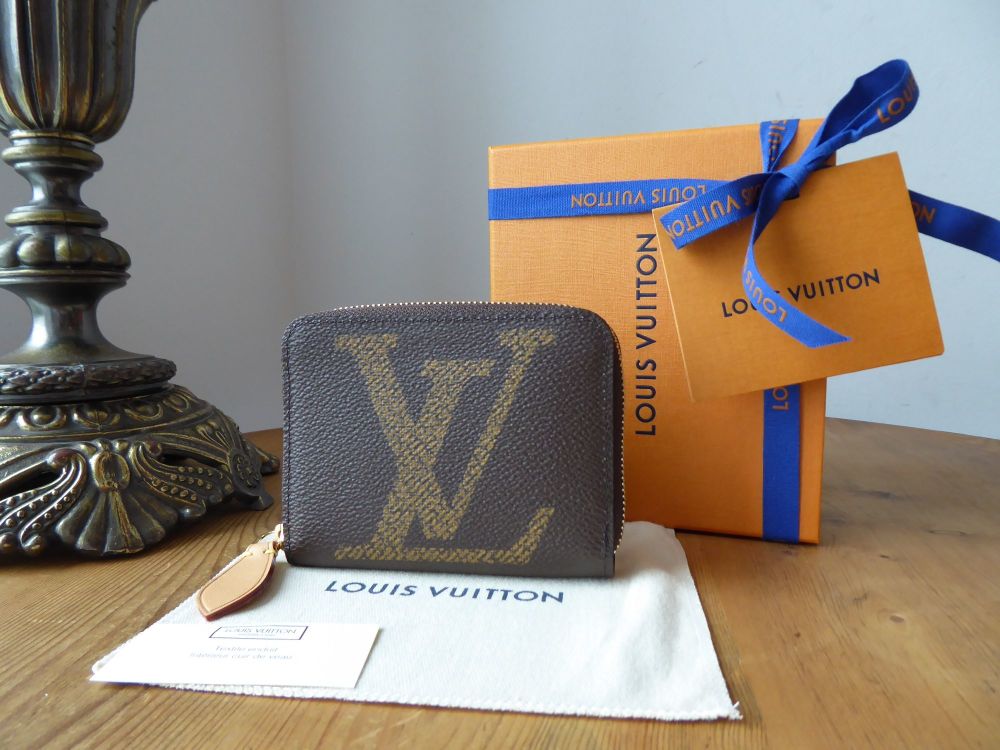 Louis Vuitton Zippy Coin Purse Maxi Sized LV Initials and Monogram